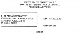 Screenshot of the court order